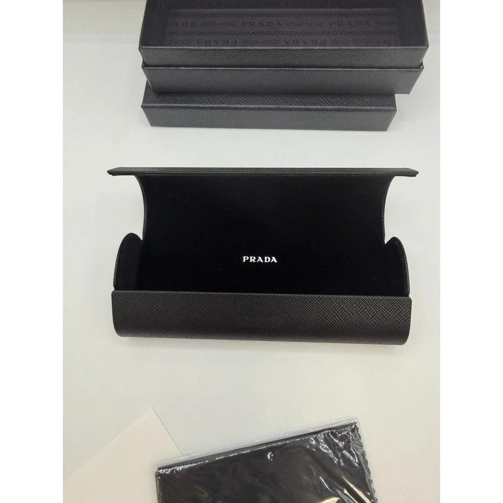 Prada Eyeglasses Sunglasses Case Box Cloth Authentic Black Luxury Accessory